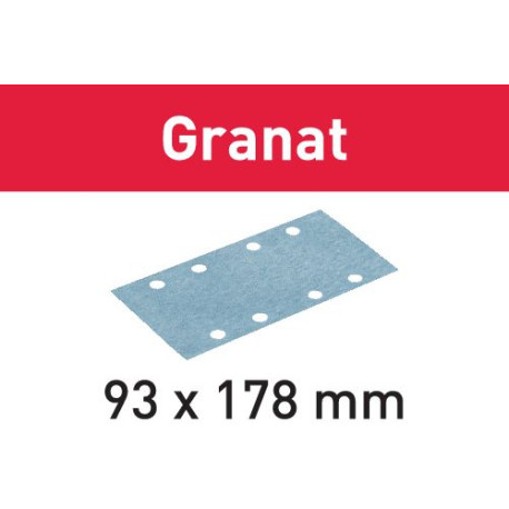 Brusný papír STF 93X178 P40 GR/50 Granat