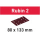 Brusný papír STF 80X133 P180 RU2/50 Rubin 2
