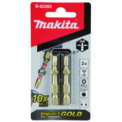 MAKITA B-62365 Impact GOLD super slim  torsní bit PZ2-50mm 2pcs-newE-03305
