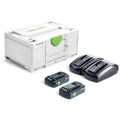 FESTOOL Napájecí sada SYS 18V 2x4,0/TCL 6 DUO 577109