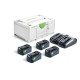 FESTOOL Napájecí sada SYS 18V 4x5,0/TCL 6 DUO 577709