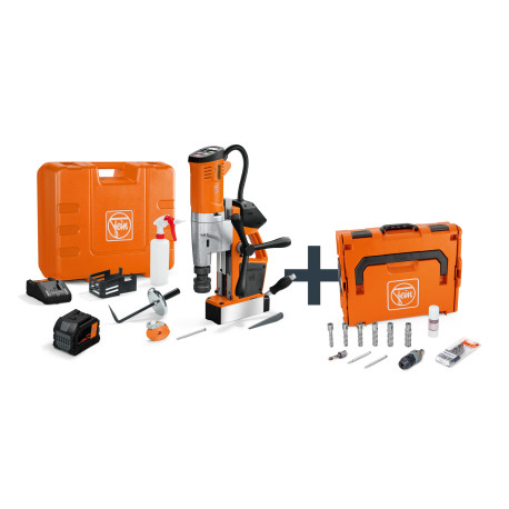 FEIN Sada AKBU 35 PMQW 18 V AS Construction-Site, 1 × 12 Ah, Weldon 3/4 in / HSS NOVA 50 Univerzální akumulátorová magnetická já