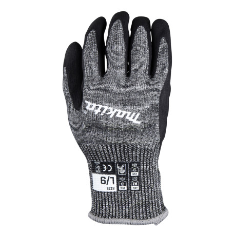 MAKITA P-84729 rukavice pracovní proti prořezu, nitril, velikost L/9