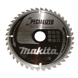 MAKITA B-33180 kotouč pilový dřevo SPECIALIZED se zapuštěnými zuby 190x2x30mm 40Z - old B-09503