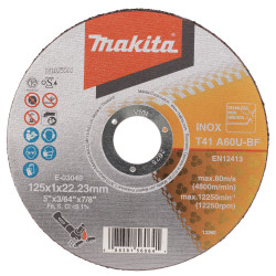MAKITA E-03040 kotouč řezný nerez 125x1.0x22.23mm A60U