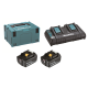 MAKITA 197629-2 sada Li-ion LXT 18V 2xBL1850B+DC18RD+Makpac