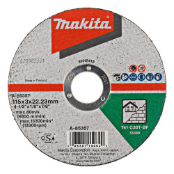 MAKITA A-85357 kotouč řezný kámen 115x3x22mm STOP