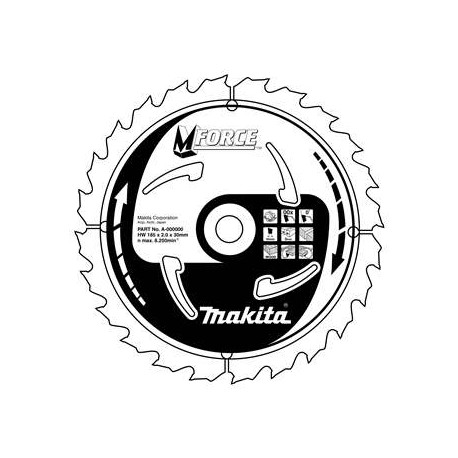 MAKITA B-08121 kotouč pilový dřevo MFORCE 235x2.3x30mm 40Z - old B-4123. new B-32085