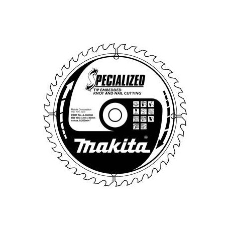 MAKITA B-09444 kotouč pilový dřevo SPECIALIZED se zapuštěnými zuby 235x2.3x30mm 24Z - new B-33130