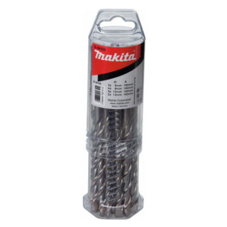 MAKITA B-49080 sada vrtáků SDS-Plus V-Plus 12 ks v plastové krabičce