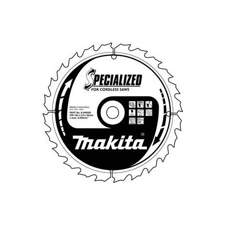 MAKITA B-21995 kotouč pilový dřevo SPECIALIZED 136x1.5x20mm 24Z pro aku pily - new B-33629