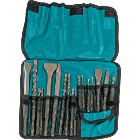 MAKITA D-53073 sada vrtáků a sekáčů SDS-Plus 17 ks v textilním pouzdře