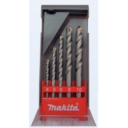 MAKITA D-05175 sada vrtáků s válcovou stopkou do zdiva 5 ks v plastové krabičce