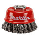 MAKITA P-04488 Miskový kartáč z ocelového drátu-splétaný drát 65mm