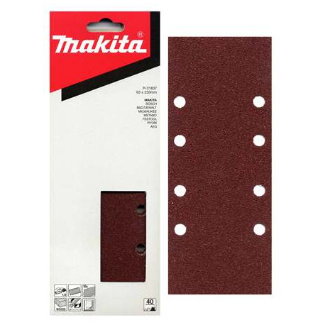 MAKITA P-36027 papír brusný 93x228mm 8 děr K150, 10ks