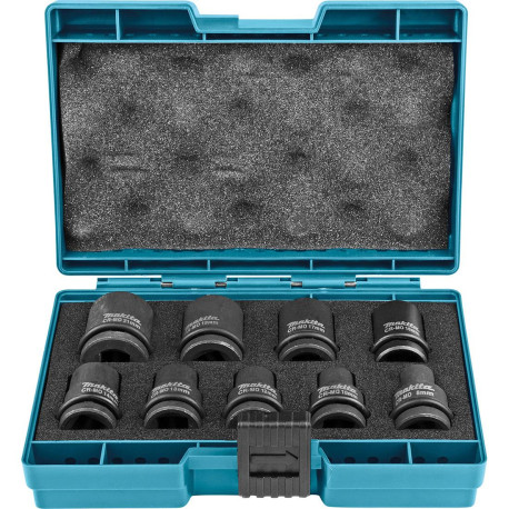 MAKITA B-66232 sada nástrčných klíčů čyřhran 1/2\" 9 ks v plastové krabičce