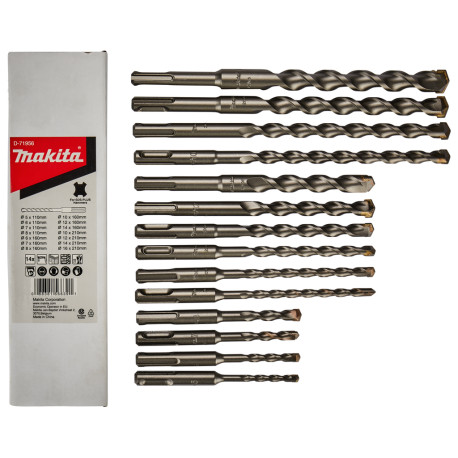 MAKITA D-71956 sada vrtáků SDS-Plus 14 ks v kartonu