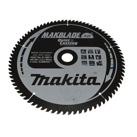 MAKITA B-32611 kotouč pilový dřevo MAKBLADEplus 305x2.3x30mm 80Z - old B-08785 STOP