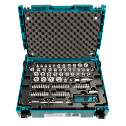 MAKITA E-08713 sada klíčů, ořechů, bitů 120 ks, Makpac STOP