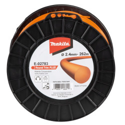 MAKITA E-02783 struna nylonová Plus 2,4mm, 262m, oranžová, kulatá - old 369224794