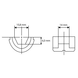 MAKITA ZM00000221 čelisti čelisti Cu 70 / AI 50