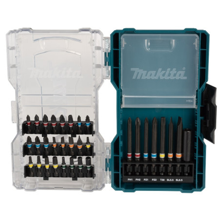MAKITA E-07076 sada bitů 1/4\" 32 ks v plastové krabičce