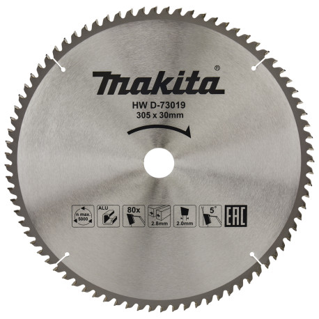 MAKITA D-73019 kotouč pilový hliník TCT 305x2.8x30mm 80Z-newD-81898