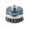 MAKITA D-24153 miskovitý kartáč z ocelového drátu,vlnitý drát 0,5mm,60mm