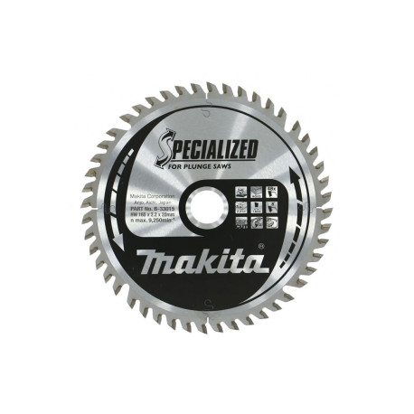 MAKITA B-33015 kotouč pilový dřevo SPECIALIZED 165x2.2x20mm 48Z pro ponorné pily - old B-09298