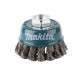 MAKITA D-24119 miskovitý kartáč z ocelového drátu,splétaný drát 0,5mm,60mm