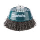 MAKITA D-29284 miskovitý kartáč z ocelového drátu,vlnitý drát 0,3mm,100mm