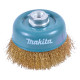 MAKITA D-39780 miskovitý kartáč z mosazného drátu,vlnitý drát 0,3mm,90mm