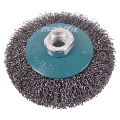 MAKITA D-39827 miskovitý kartáč z ocelového drátu,vlnitý drát 0,3mm,100mm