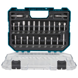 MAKITA D-74784 sada fréz po zanořovací frézky 8 mm 22 ks v plastovém kufru