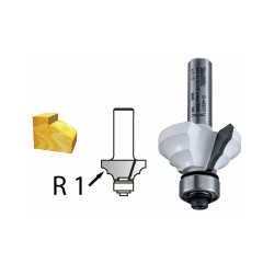 MAKITA D-48577 Zaoblovací fréza s ložiskem stopka 8 mm,28,6x12,7x51 mm R-4mm