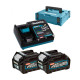MAKITA 191V07-0 sada Li-ion XGT 40V 2xBL4020+DC40RA+Makpac