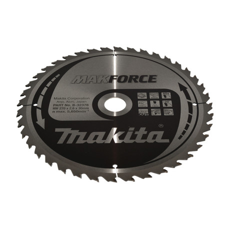 MAKITA B-32378 kotouč pilový dřevo MAKFORCE 270x2.6x30mm 40Z - old B-08539
