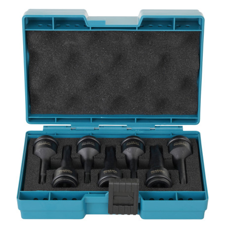 MAKITA E-23628 sada nástrčných klíčů čtyřhran 1/2\" IMPACT BLACK 7 ks v plastové krabičce