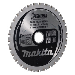 MAKITA B-69303 kotouč pilový ocel Efficut 136x1.1x20mm 30Z - old B-60303