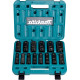 MAKITA E-16586 sada nástrčných klíčů prodloužených čtyřhran 1/2\" IMPACT BLACK 14 ks v plastovém kufru