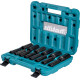 MAKITA E-16586 sada nástrčných klíčů prodloužených čtyřhran 1/2\" IMPACT BLACK 14 ks v plastovém kufru
