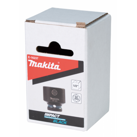MAKITA E-16237 klíč nástrčný 1/2\", čtyřhran, IMPACT BLACK, 32mm