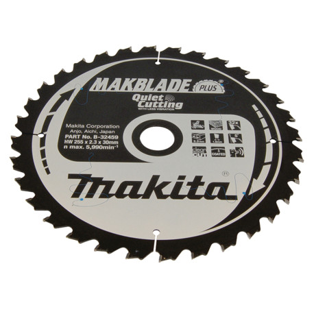 MAKITA B-32459 kotouč pilový dřevo MAKBLADEplus 255x2.3x30mm 32Z - old B-08626 STOP