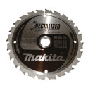 MAKITA B-33093 kotouč pilový dřevo SPECIALIZED se zapuštěnými zuby 165x2x20mm 24Z   old B-09391