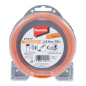 MAKITA E-01797 struna nylonová 2,4mm, oranžová, 15m, speciální pro aku stroje old198501-1