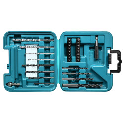 MAKITA D-47204-10 sada bitů a vrtáků 30 ks v plastovém kufru, 10 bal STOP