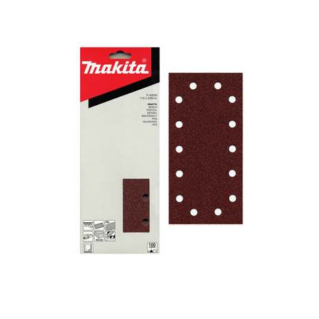 MAKITA P-43050 papír brusný suchý zip 115x229mm 14 děr K100, 10ks