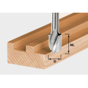 FESTOOL Spirálová drážkovací fréza HW, stopka 8 mm HW Spi S8 D4/10 490977