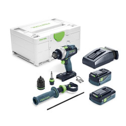 FESTOOL Akumulátorový vrtací šroubovák TDC 18/4 5,0/4,0 I-Plus QUADRIVE 577649