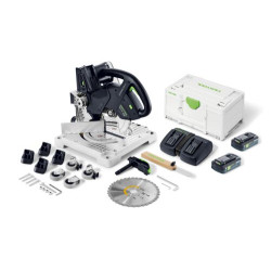 FESTOOL Akumulátorová pokosová pila na lišty SYMC 70 4,0 EBI-Plus SYMMETRIC 577464
